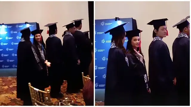 6 Momen Wisuda SMP Richelle Skornicki Adik Sandrinna, Didampingi Ibunda