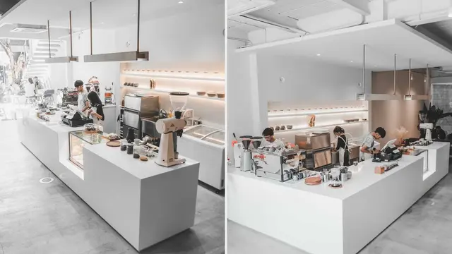 Desain Kafe Kekinian Serba Putih di Bandung Ala Atelier Ara