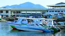 Pulau Bunaken dapat di tempuh dengan kapal cepat (speed boat) atau kapal sewaan dengan perjalanan sekitar 30 menit dari pelabuhan kota Manado (7/9/2014) (Liputan6.com/Faisal R Syam)