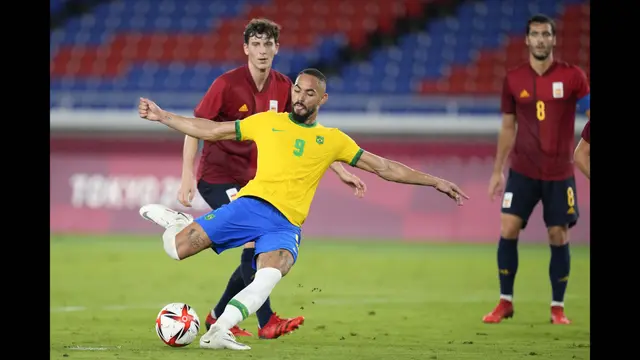 Foto: Brasil Raih Medali Emas usai Bungkam Spanyol di Final Olimpiade Tokyo 2020