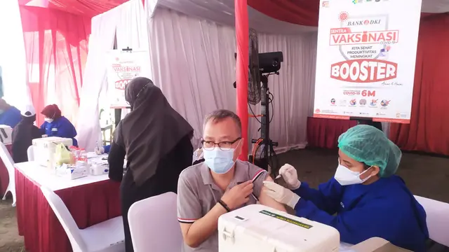 Bank DKI Gelar Sentra Vaksinasi Booster Dukung pencegahan dan penanganan Covid-19 di Jakarta