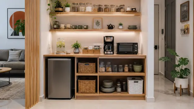 Desain Pantry Mini untuk Rumah Tanpa Ruang Khusus/AI Generated