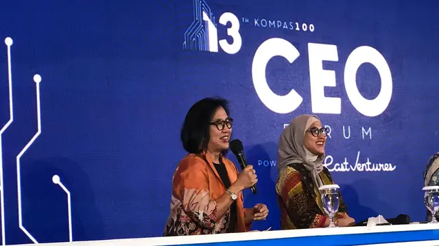 Country Managing Director Grab Indonesia, Neneng Goenadi dalam Kompas100 CEO Forum