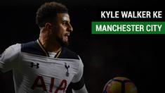 Kyle Walker resmi bergabung ke Manchester City dengan biaya transfer 53 Juta Poundsterling.v