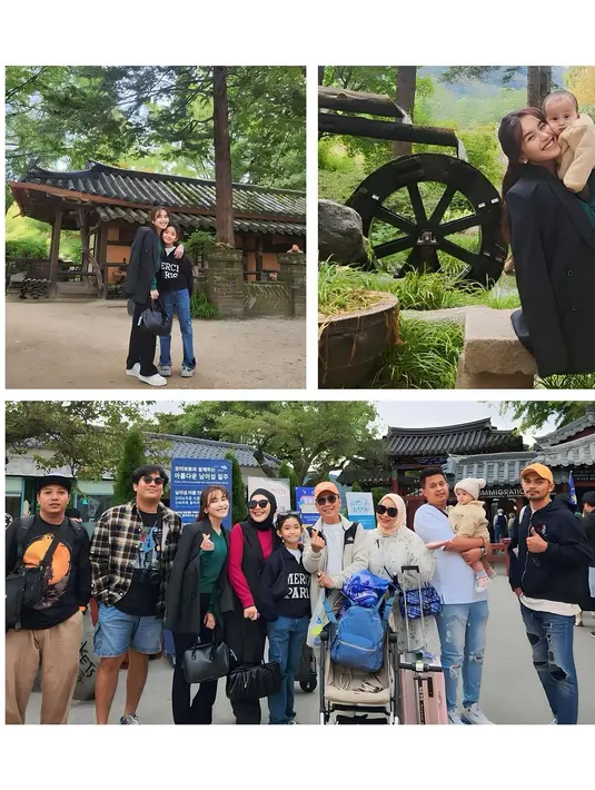Ayu juga dipuji karena membawa keluarga besar liburan bareng di Korea. Hasil kerja kerasnya ia curahkan untuk keluarga. [Instagram/ayutingting92]