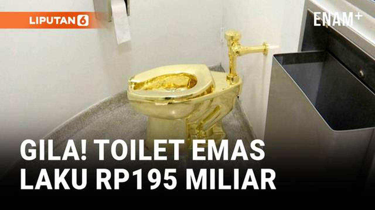 Toilet Emas 18 Karat Terjual Seharga Rp195 Miliar