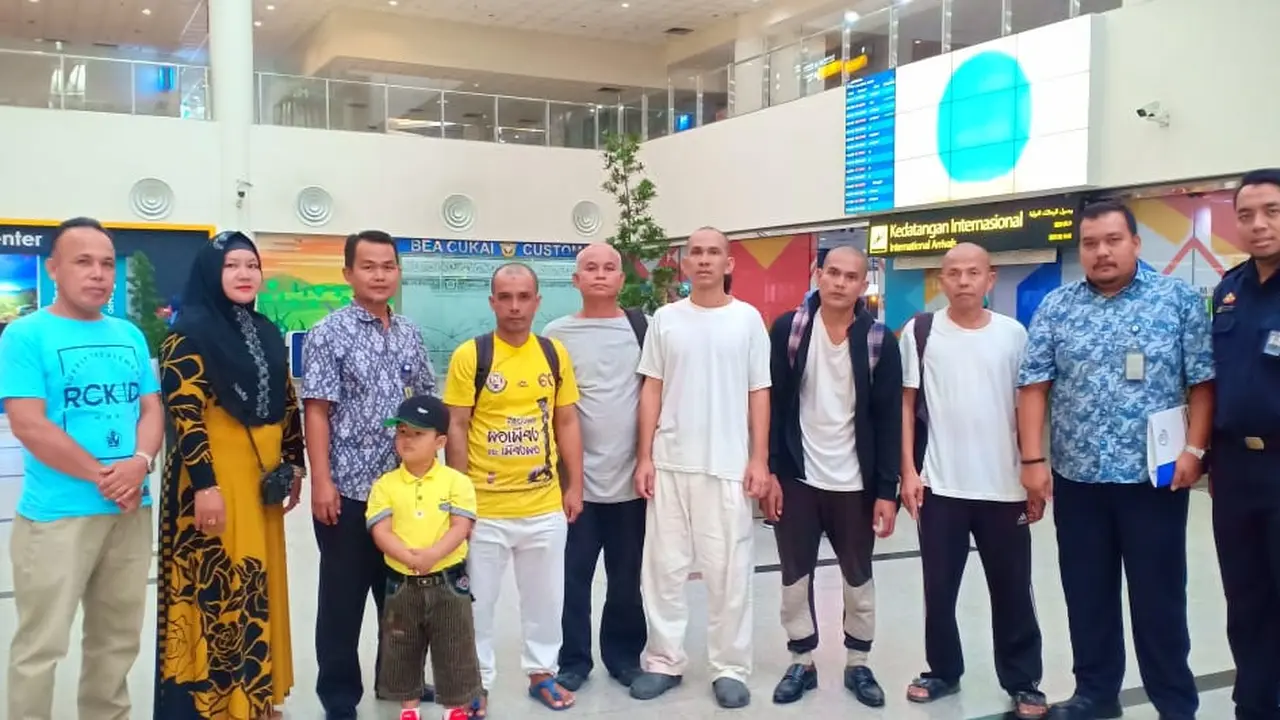 Pemulangan 5 nelayan Indonesia yang tertangkap di perairan Malaysia atas dugaan pencurian ikan. Dok PSDKP