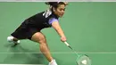 Gregoria Mariska Tunjung menjadi satu-satunya wakil tunggal putri Indonesia yang tersisa di turnamen Hong Kong Open 2023. (Peter PARKS/AFP)