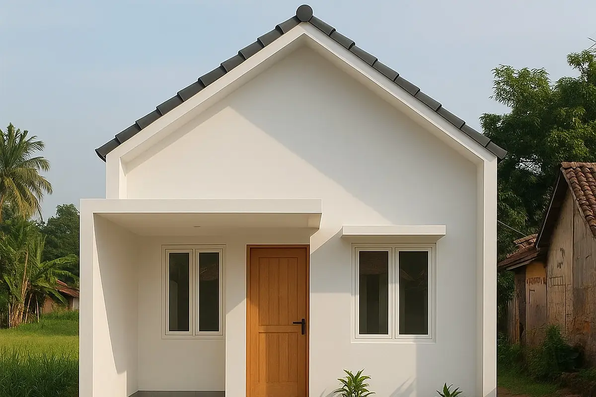 Rumah Minimalis di Kampung Ukuran 6x15m