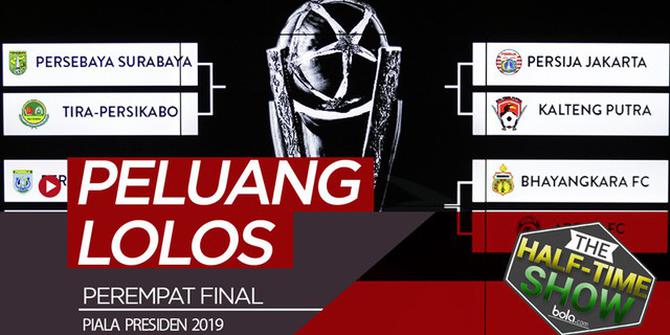 VIDEO: Peluang 8 Tim di Perempat Final Piala Presiden 2019