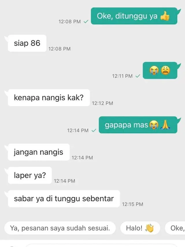 10 Potret Chat Driver Ojol dan Customer Ini Kocak Abis, Bak Bestie