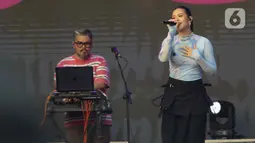 Raisa sukses mengguncang panggung Sounds Fest 2024 hari pertama. (Liputan6.com/Herman Zakharia)