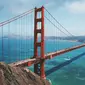 Ilustrasi jembatan, Golden Gate Bridge. (Photo by Maarten van den Heuvel on Unsplash)
