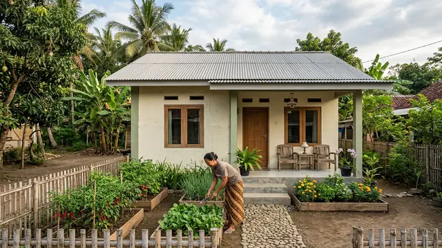 Rumah Kebun Kampung (Gemini AI)