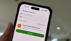 Aplikasi Gojek Error hari ini, Selasa (13/1/2026). (Liputan6.com/ Yuslianson)
