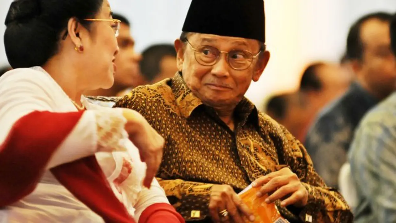 Mega Usap Wajah Habibie dengan Tisu