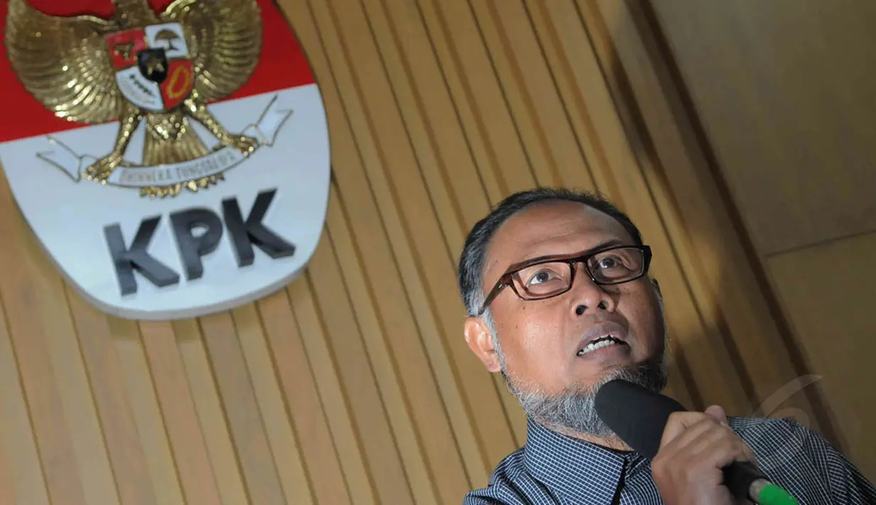 Mengenai status tersangka itu, KPK memastikan langsung mencegah Jero Wacik berpegian ke luar negeri, Jakarta, (3/9/14). (Liputan6.com/Herman Zakharia) 