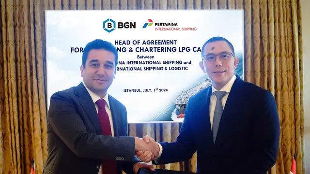 PT Pertamina International Shipping (PIS) kembali menandatangani kerja sama dengan mitra global untuk menambah armada kapal tanker LPG raksasa (VLGC). (Foto: Pertamina International Shipping).