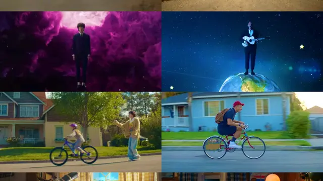 Beberapa Scene Dalam The Astronaut Paralel Dengan Musik Video Coldplay.