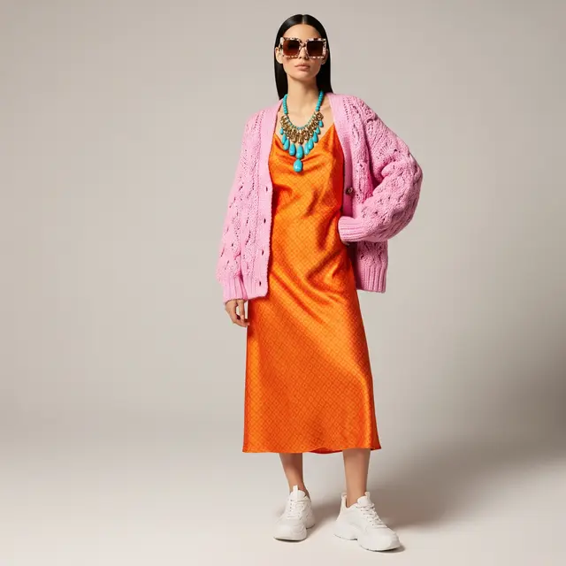 8 Cara Tampil Modis Memadukan Cardigan dan Dress