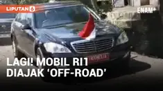 Rombongan Presiden Jokowi&nbsp;Inspeksi&nbsp;Jalan Rusak di Jambi