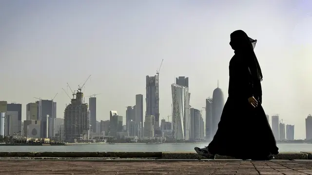 Ilsutrasi kota Doha, ibu kota Qatar (AP/Kamran Jebreilli)