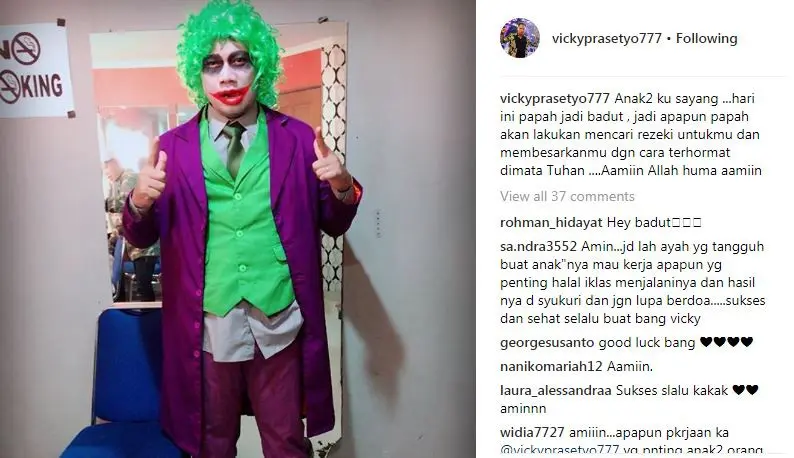 Vicky Prasetyo rela melakukan apa saja demi membahagiakan anak-anaknya [foto: instagram.com/vickyprasetyo777]