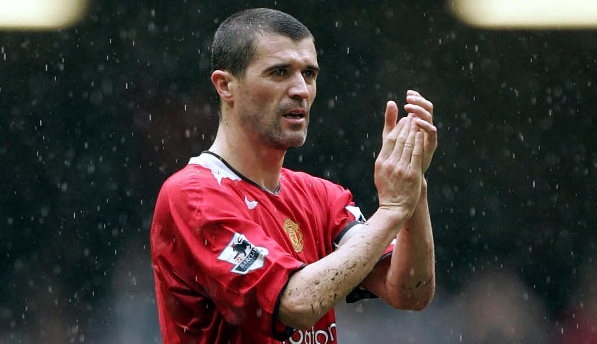Roy Keane. Gelandang legenda ini didatangkan dari Nottingham Forest dengan nilai 3,75 juta pound pada musim 1993/1994. Total 12,5 musim bersama Manchester United, ia tampil dalam 480 laga dengan mencetak 51 gol. Ia dilepas gratis ke Celtic pada 2005 saat kontraknya berakhir. (Foto: AP/Jon Super)