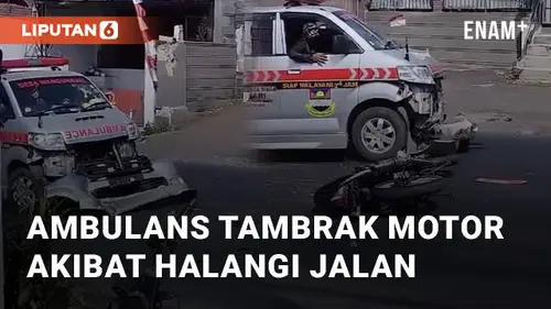 VIDEO: Detik-detik Ambulans Tambrak Motor Akibat Halangi Jalan di Bandung