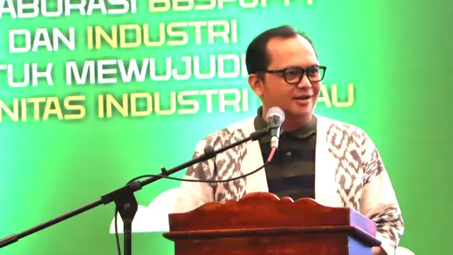 Kepala BSKJI Kemenperin, Andi Rizaldi menyampaikan pentingnya upaya mendorong tumbuhnya komunitas industri hijau.