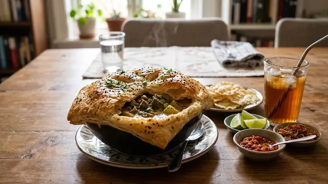 Resep Soto Betawi Pot Pie, Perpaduan Kuah Gurih dan Pastry Renyah