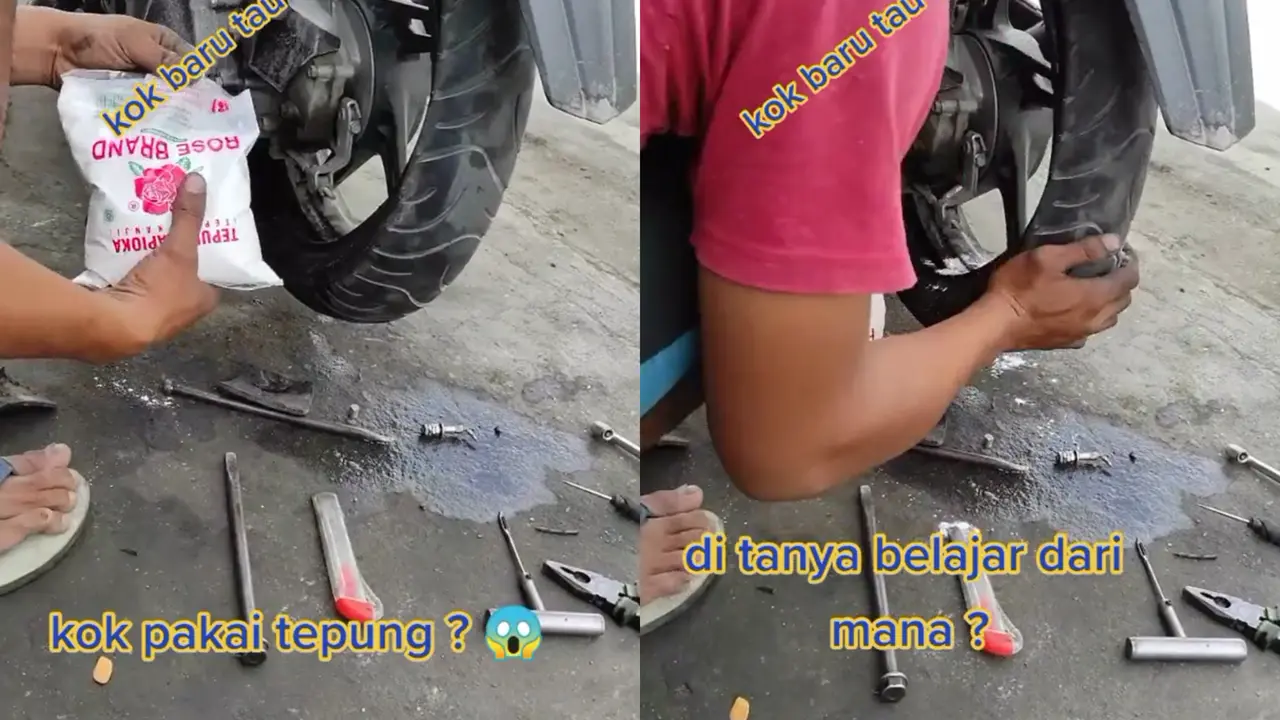 Tukan ban perbaikin kebocoran