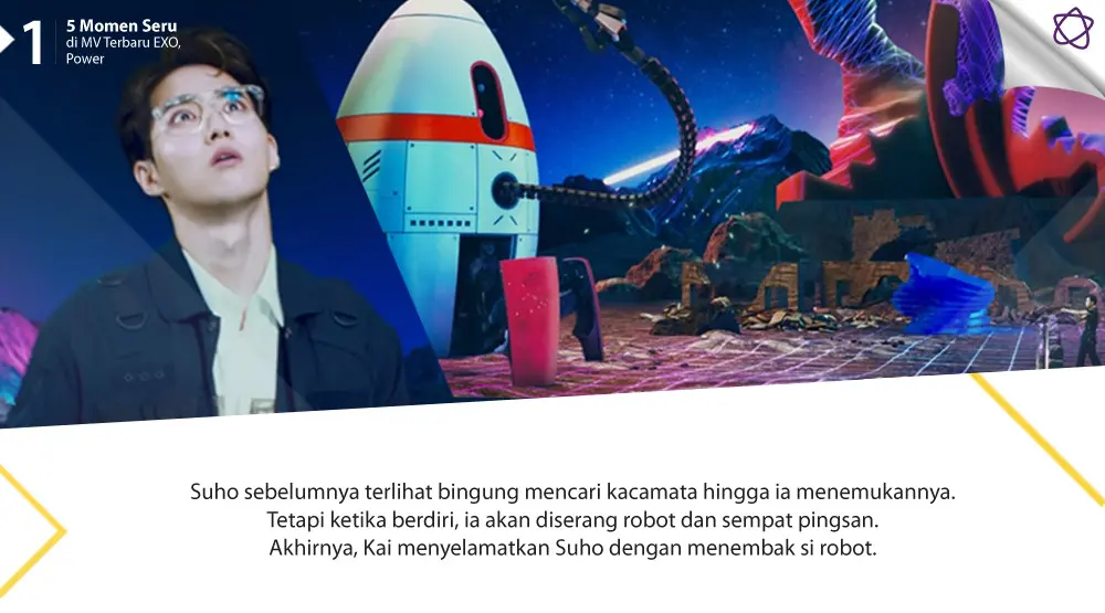 5 Momen Seru di MV Terbaru EXO, Power. (Foto: YouTube/SMTOWN, Desain: Nurman Abdul Hakim/Bintang.com)