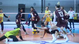 Berlaga di GOR Candradimuks Padepokan Jenderal Polisi Kunarto, Sentul, Bogor, Minggu (1/3/2026) skuad asuhan Chamnan Dokmai itu menang dengan skor 3-0 (25-19, 25-17, 28-26). (Dok. PBVSI)