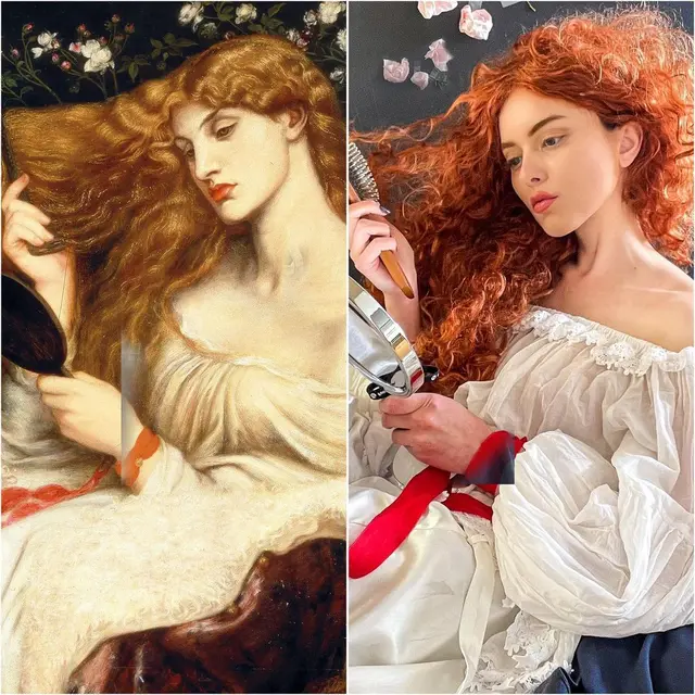 6 Potret Wanita Cosplay Jadi Mirip Lukisan Terkenal, Totalitas Tanpa Batas