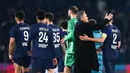 Kekalahan ini membuat misi mengusung satu misi spesial, yaitu mencoba menutup musim tanpa kekalahan atau predikat invincible menjadi gagal. (AP Photo/Thibault Camus)