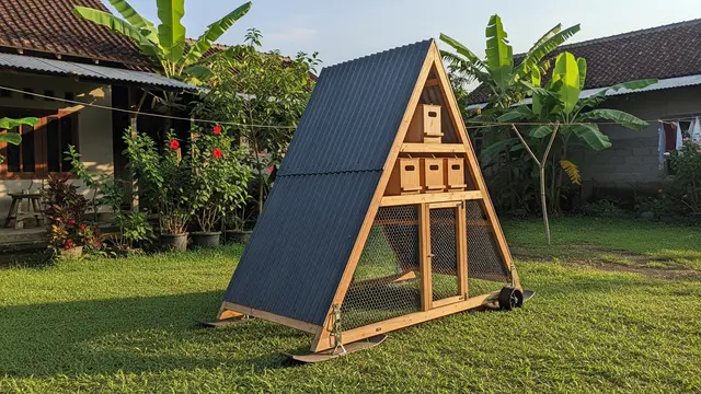 Desain Kandang Ayam Kampung dengan Kotak Bertelur