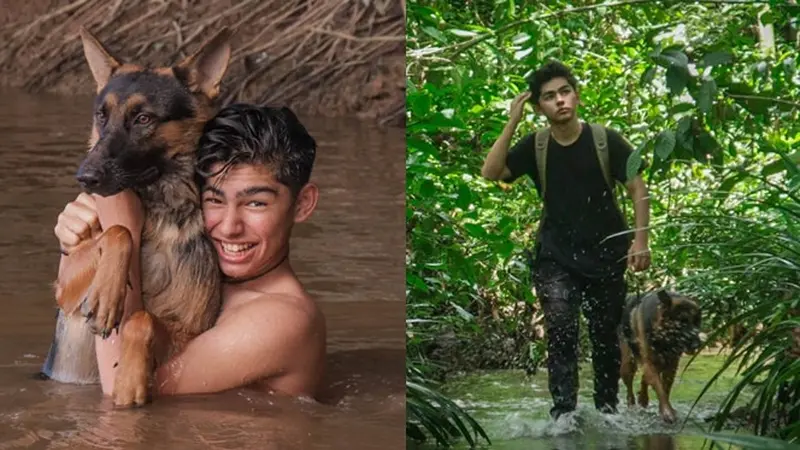 Disebut Tarzan Kalimantan, Ini 6 Potret Andrew Kalaweit Bareng Anjing Peliharaan