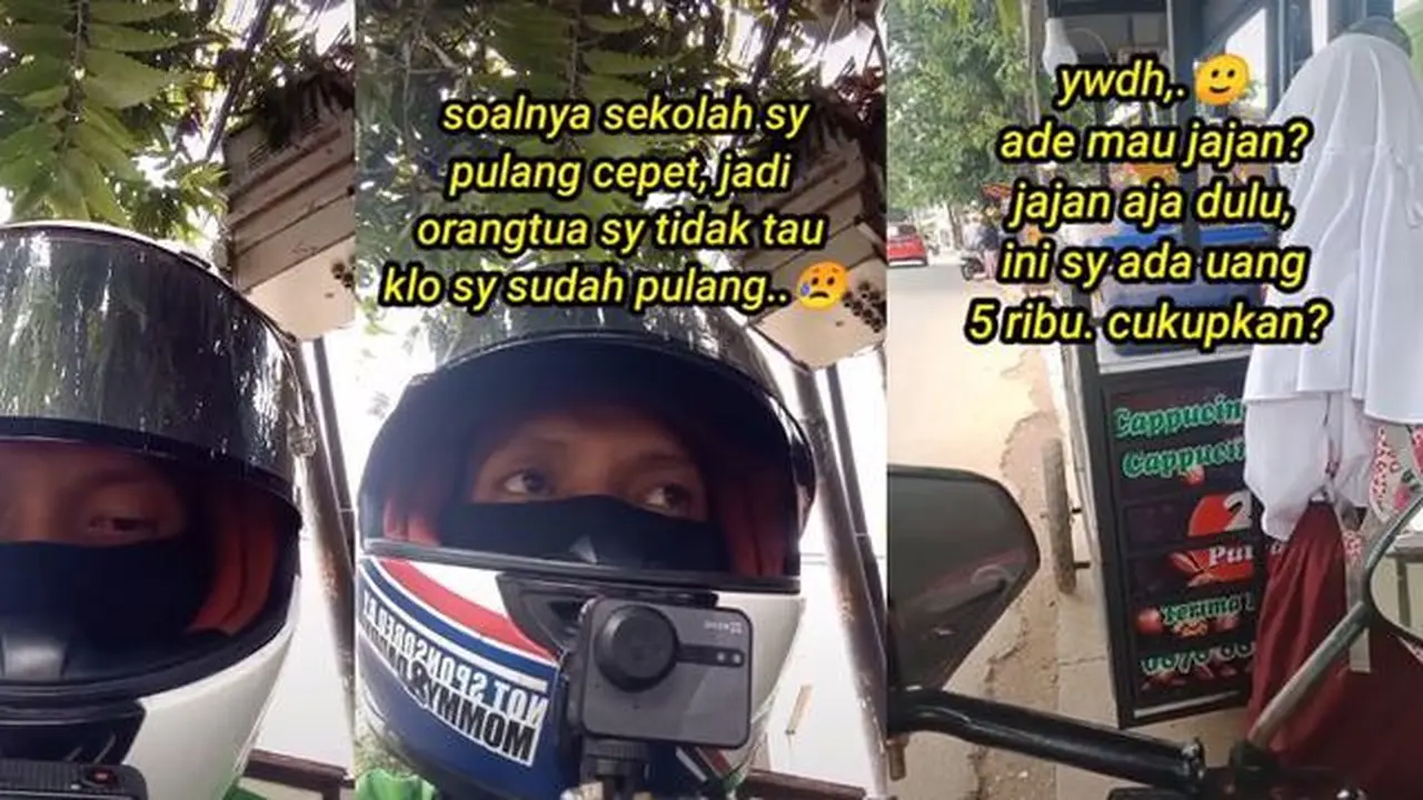 Kebaikan hati driver ojol (TikTok/@prasetya_lanang)
