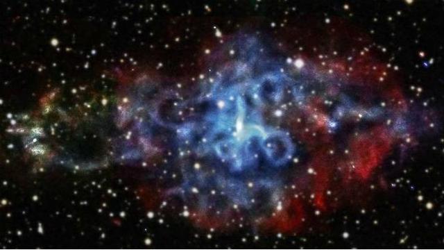 Ilustrasi ledakan supernova di angkasa luar (NASA)