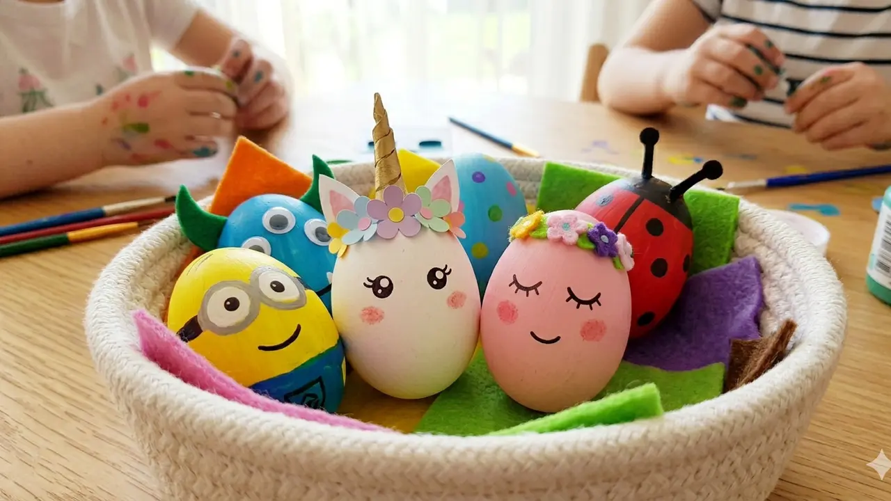 Ide Menghias Telur Paskah (Foto: Gemini AI)