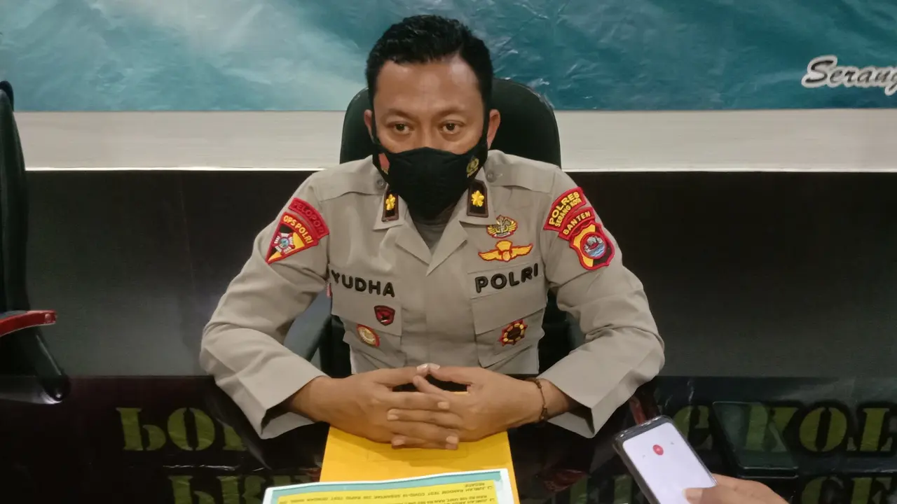 Kabag Ops Polres Serang Kota, Kompol Yudha Hermawan. (Selasa, 18/05/2021). (Liputan6.com/Yandhi Deslatama).