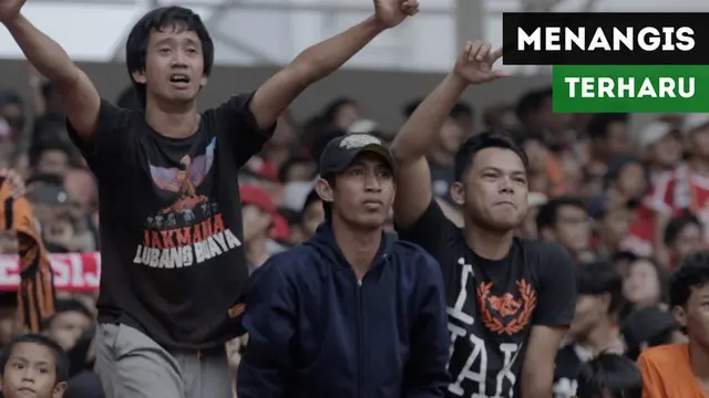 VIDEO: Jakmania Menangis Terharu Persija Akhirnya Menang atas Sriwijaya FC