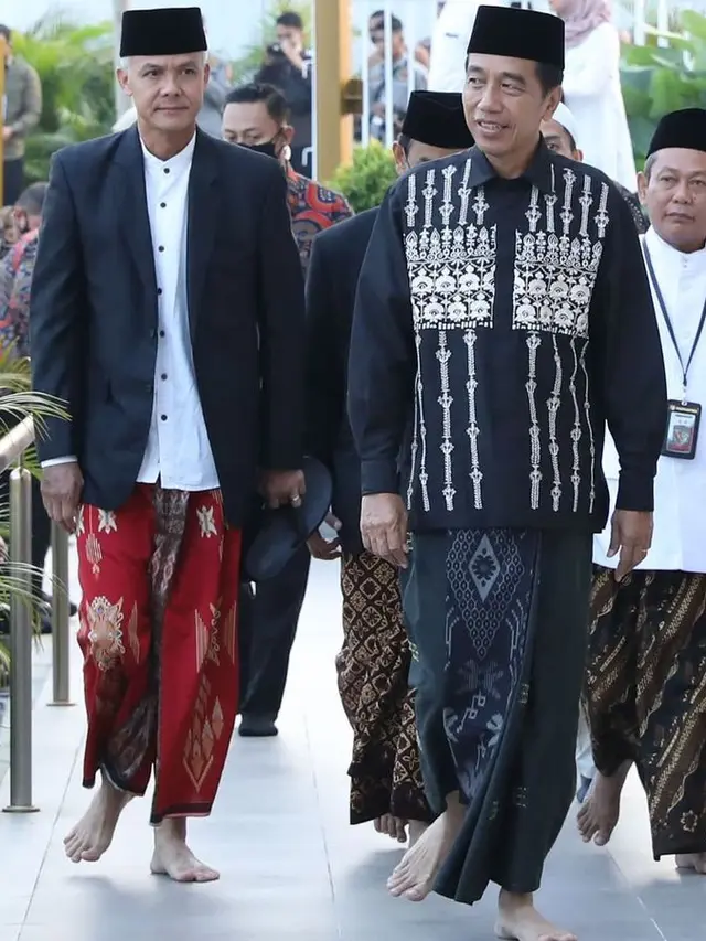 Presiden Jokowi dan Gubernur Jawa Tengah Ganjar Pranowo