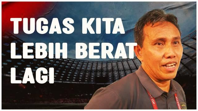 Berita video, ekspresi tegang pelatih Timnas Indonesia U-17, Bima Sakti pada penampilan perdana di Piala Dunia U-17 2023.