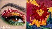 Makeup yang terinspirasi karakter Disney (Sumber: Instagram/lallymakeup)