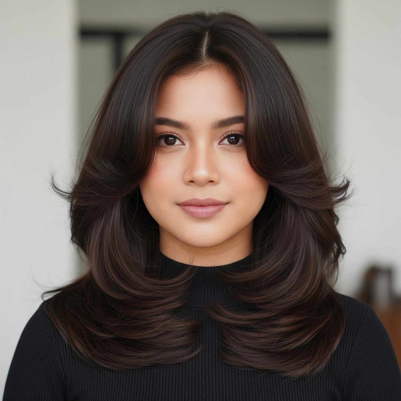 9 Model Rambut Wanita Layer Panjang 2026 untuk Wajah Oval, Anggun dan ...