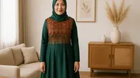 16 Rekomendasi Gamis Brokat di Dada untuk Ibu-Ibu Usia 40 Tahun, Elegan dan Sopan untuk Berbagai Acara