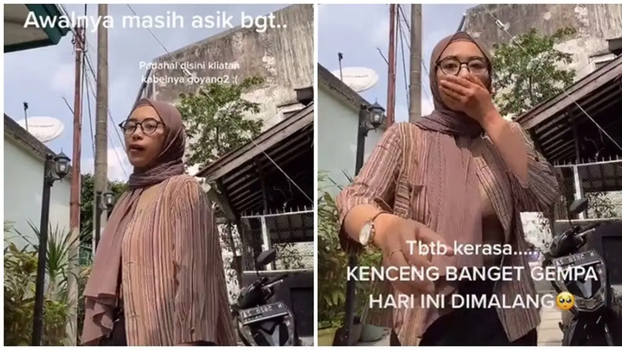 Asyik Bikin Video TikTok, Detik-detik Terjadinya Gempa Malang Ini Bikin Panik