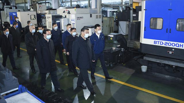 FOTO: Wabah COVID-19 Mereda, Presiden China Tinjau Kawasan Industri